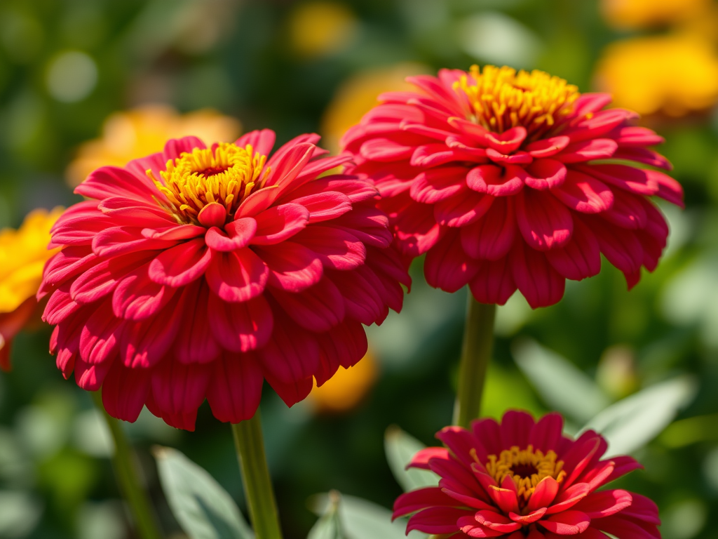 zinnias