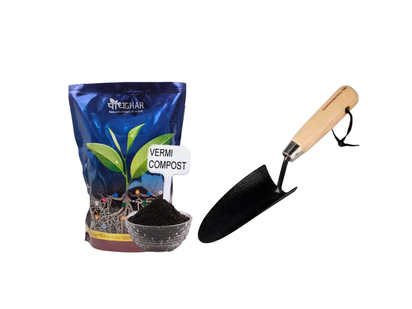 Vermicompost (1kg) + Khurpi – Nourish and Cultivate Your Garden podhghar